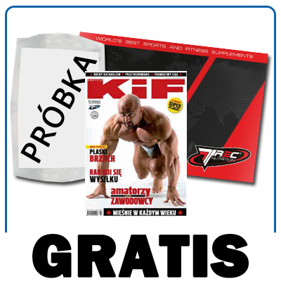 Próbka odżywki + Katalog produktów Trec + Czasopismo dla sportowców KIF