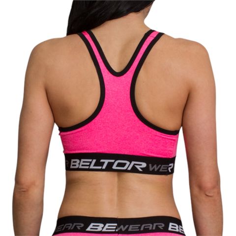 Stanik Sportowy Sport Bra Pink Neon 01 - Beltor
