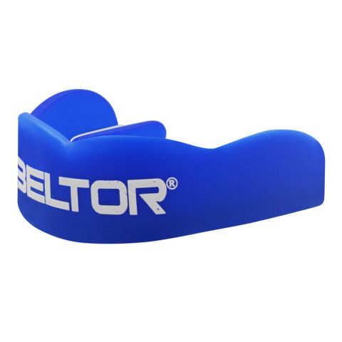 Ochraniacz szczęki FOUR Niebieski z napisem - Beltor