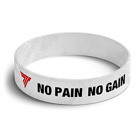 Opaska (wristband) NO PAIN NO GAIN 001 White