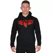 Bluza Męska z Kapturem Hoodie Red Logo Black - Beltor