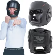 Kask bokserski treningowy ochraniacz MMA karate skórzany NIGHT LEGEND - Beltor