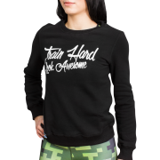 Bluza Damska Train Hard Crewneck Black - Beltor