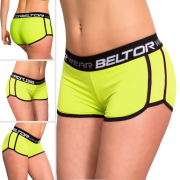 Spodenki Damskie Shortpants Yellow Neon 01 - Beltor