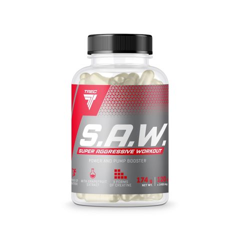 S.A.W. Super Aggressive Workout 120caps. (SAW), Trec Nutrition
