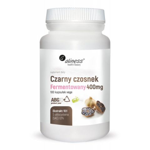CZARNY CZOSNEK FERM. 400 mg, 100 vcaps. - ALINESS