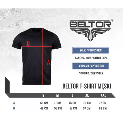 Koszulka Męska OCTAGON Black - Beltor