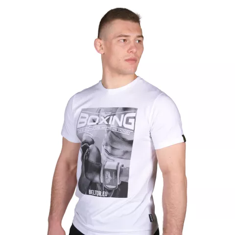 Koszulka Męska BOXING 01 White - Beltor