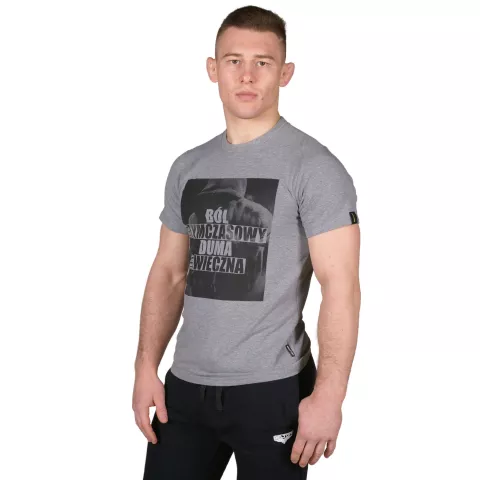 Koszulka Męska BÓL JEST TYMCZASOWY Grey - Beltor