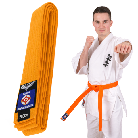 Pomarańczowy Pas Karate Kyokushinkai 200 cm - Beltor