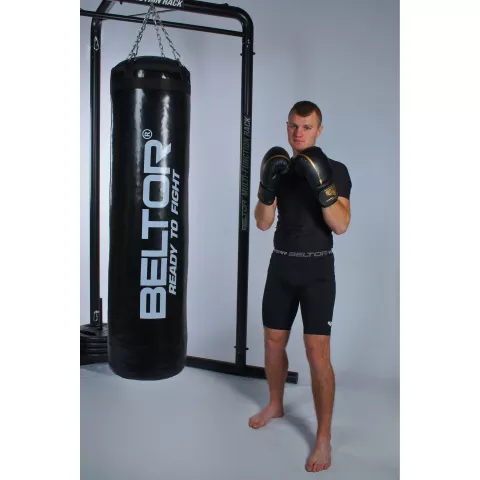 Treningowy worek bokserski do ćwiczeń wypełniony 150x40 cm + łańcuch - Beltor