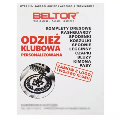 Belki na OBI Pas do kimona karate Pomarańczowe Zestaw Komplet 2 sztuki - Beltor