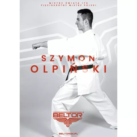 Plakat Karate z Szymonem Olpińskim - Mistrzem Świata IFK - Beltor