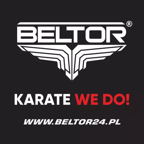 Naklejka Beltor Karate We Do! - Czarna 8x8 cm - Beltor