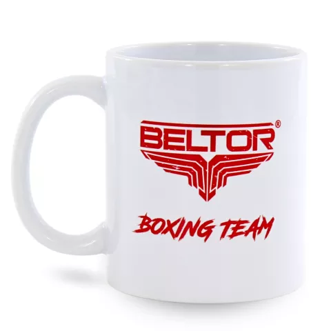 Kubek Boxing team Boks Logo Bialy - Beltor