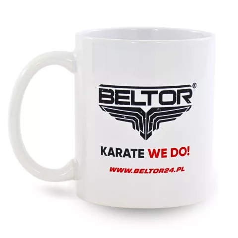 Kubek Karate WE DO Logo Bialy Karateka Prezent Sensei - Beltor