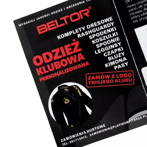 Białe belki Pas do kimona BJJ JIU-JTSU Zestaw Komplet 2 sztuki - Beltor