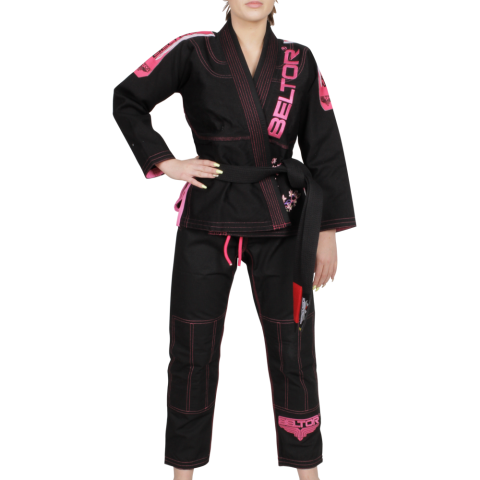 Kimono BJJ GI Ladies Black/Pink A0F BELTOR