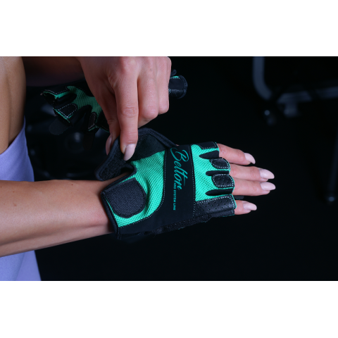 Rękawiczki na siłownię treningowe skórzane damskie LADIES TOUCH - Beltor