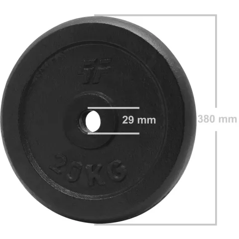 Obciążenie żeliwne pełne 20 kg / 29 mm - Platinum Fitness