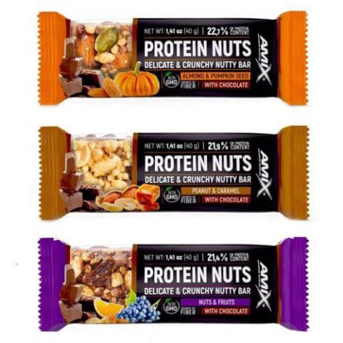 Baton Proteinowy Pro Nuts Crunchy 40g - Amix