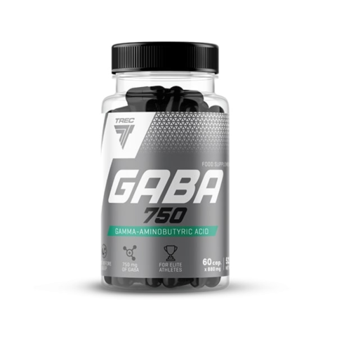 GABA 750, 60 kaps. Trec Nutrition