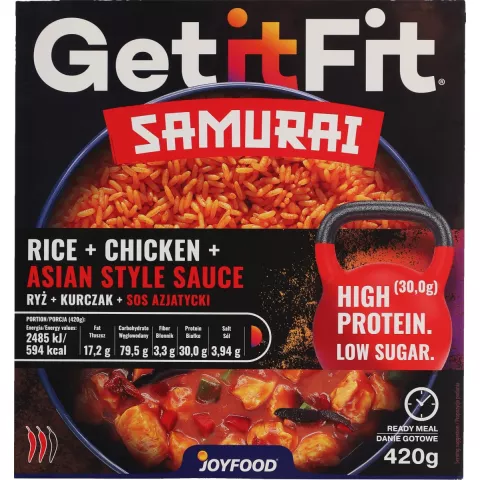 Samurai, ryż z kurczakiem w sosie azjatyckim JoyFood - Get It Fit