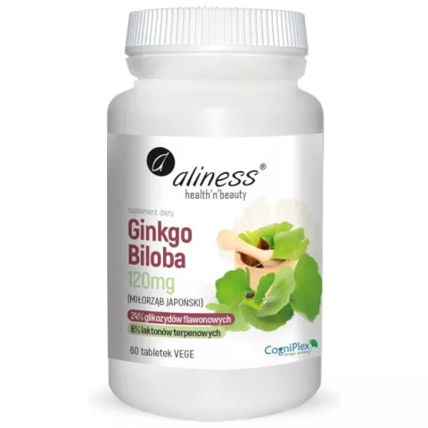 Ginko Biloba 120mg 60 vtabs - Aliness