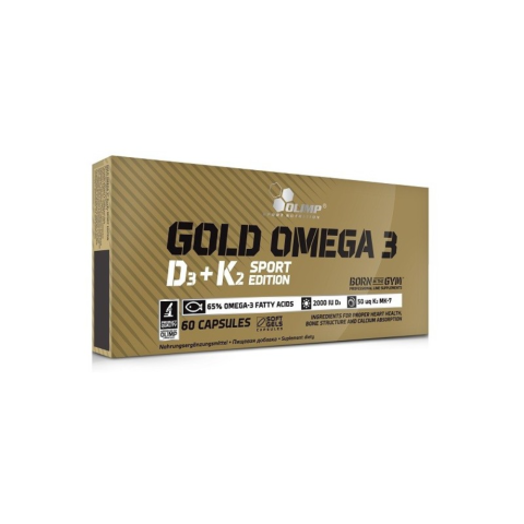 Gold Omega 3 D3+K2 Sport 60 kap. - Olimp