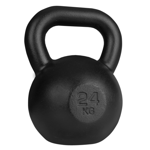 Kettlebell 24kg żeliwny czarny