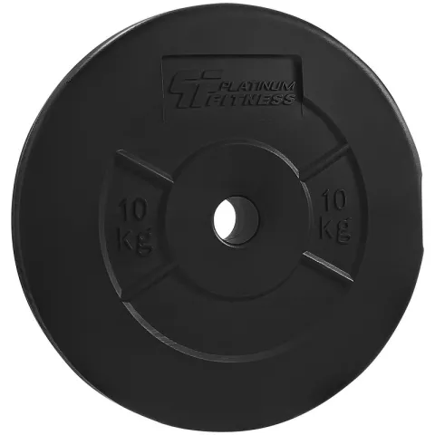 Zestaw 115kg obciążenie bitumiczne + 4 gryfy - PlatinumFitness