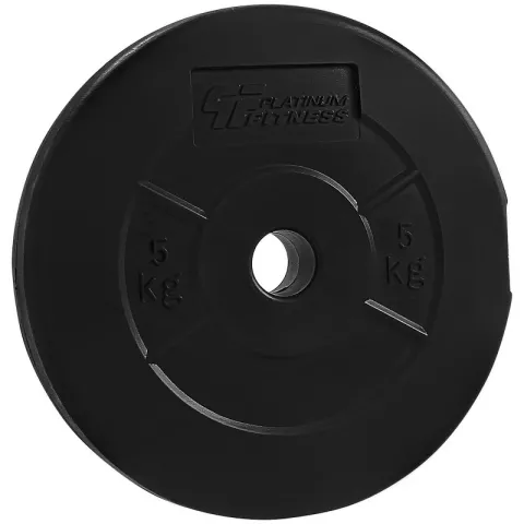 Zestaw 107,5kg obciążenie bitumiczne + 4 gryfy - PlatinumFitness