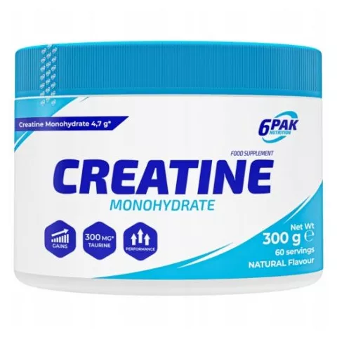 Creatine monohydrate 300g JAR - 6PAK