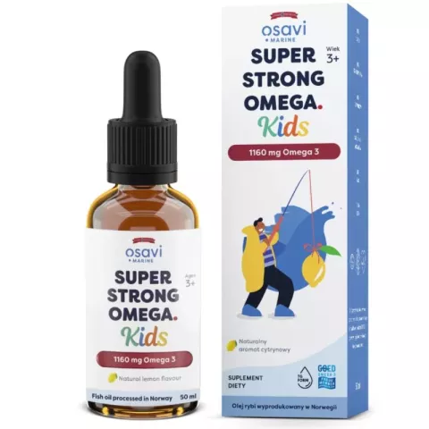 Super Strong Omega Kids (Marine) 1160mg Omega 3 Cytryna 50ml - Osavi