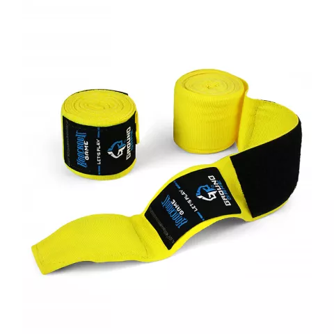 Bandaże bokserskie Owijki 4m Neon Żółte - Ground Game