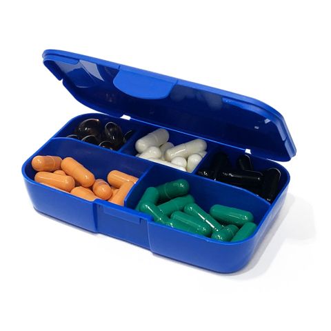 Opakowanie na kapsułki (pillbox) - Blue - STRONGER TOGETHER - Trec Accesories