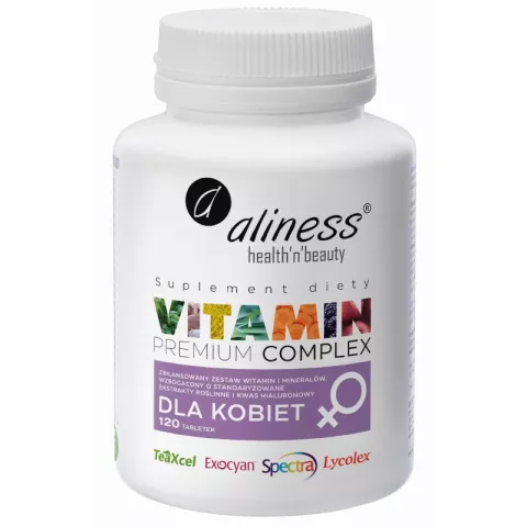 Vitamin Complex dla kobiet 120 tabletek - Aliness