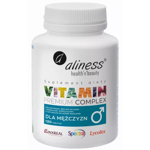 Vitamin Complex dla mężczyzn 120 tabletek - Aliness