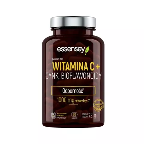 WITAMINA C + CYNK, BIOFLAWONOIDY 90cap - Essensey