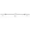 Gryf prosty gwintowany 120cm 28mm sztanga +zaciski - Platinum Fitness