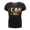 T-shirt Damski I Can & I Will Black - Beltor