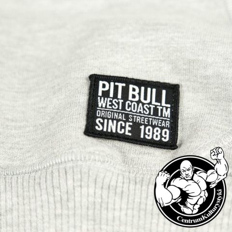 Bluza Hooded Classic Logo Grey Melange - Pit Bull West Coast