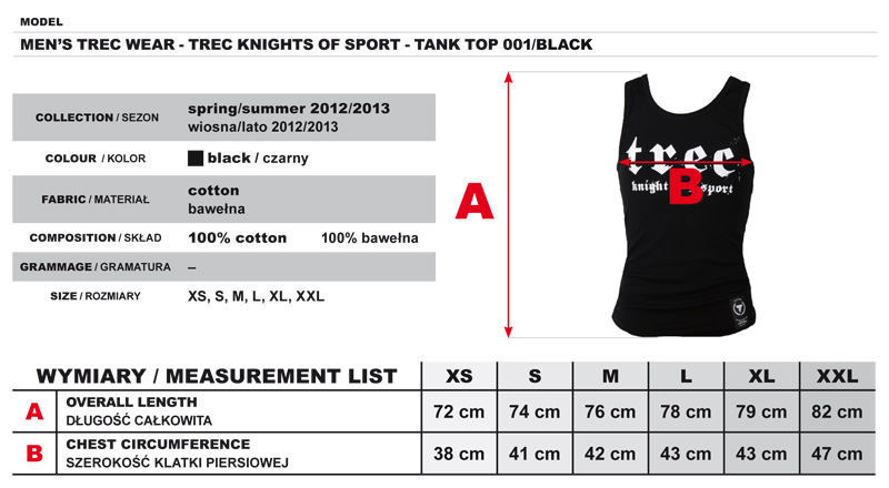 rozmiarowka dla koszulki knights black 001