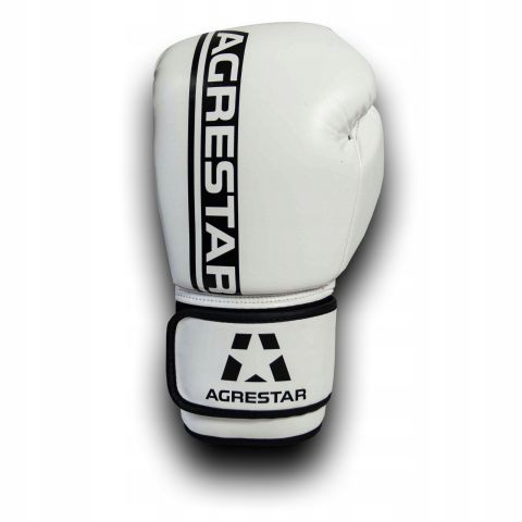 Rękawice bokserskie COMBAT Białe - Agrestar
