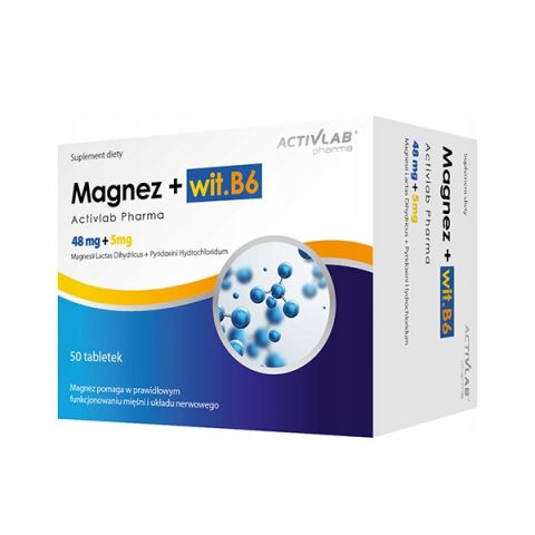 Magnez+wit.B6 Pharma 50 kapsułek - Activlab