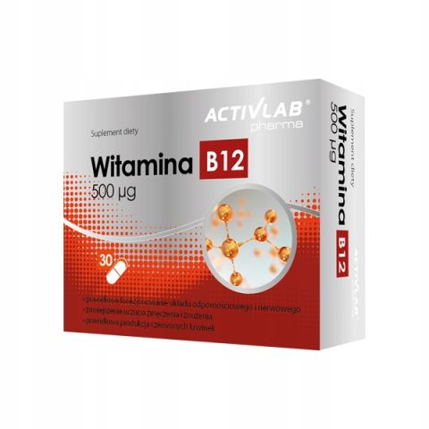 Witamina B12 500 µg 30 kapsułek - ActivLab