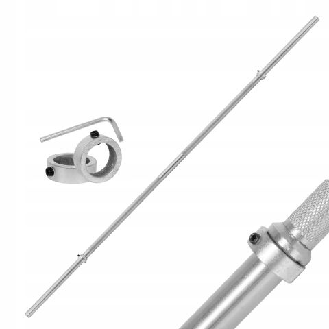 Gryf prosty gładki 180cm / 28mm + zaciski sztanga - Beltor